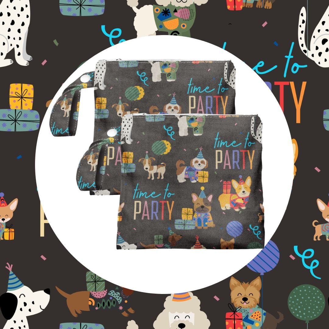 Yucky Puppy Pet Waste Bag Dispensers & Holders Time to Party 1-Pocket Dog Poop Bag Holders (Set of 2 Bags)