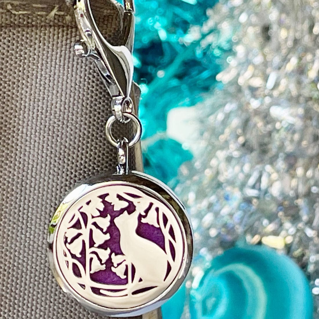 PawZaar Accessories Cat Lover's Aromatherapy Purse Locket or Key Ring