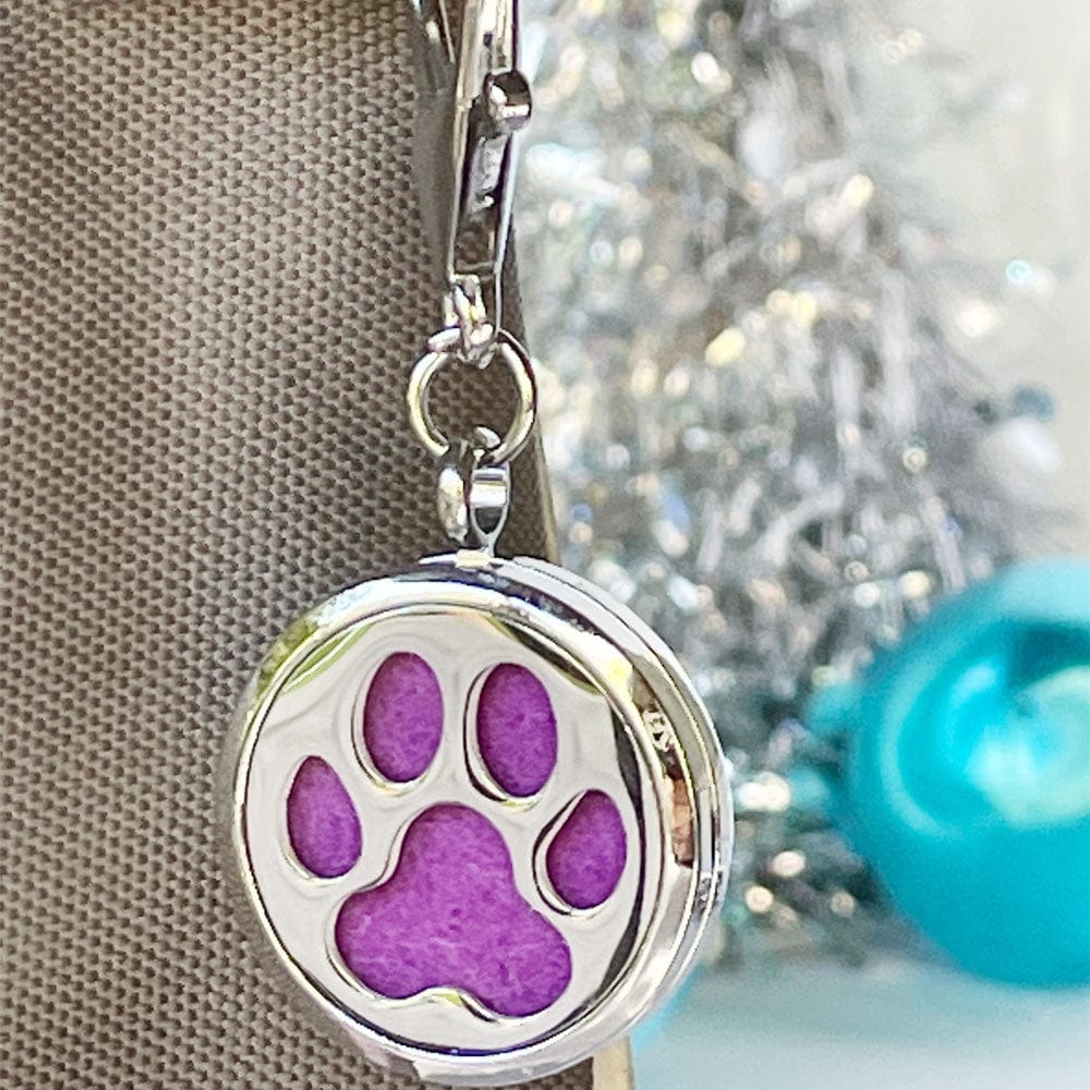 PawZaar Accessories Lone Paw Aromatherapy Purse Locket or Key Ring