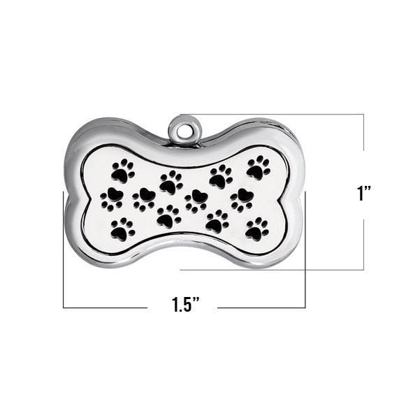 PawZaar Accessories Silver tone Dog Bone Aromatherapy Purse Locket or Key Ring
