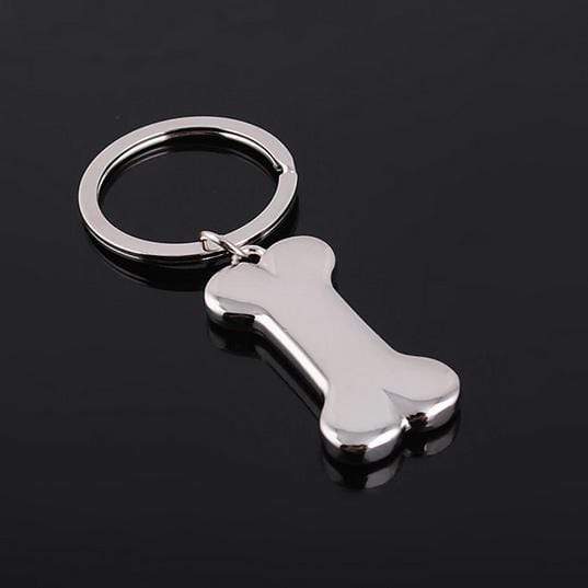 PawZaar Accessories Silver tone Dog Bone Key Ring