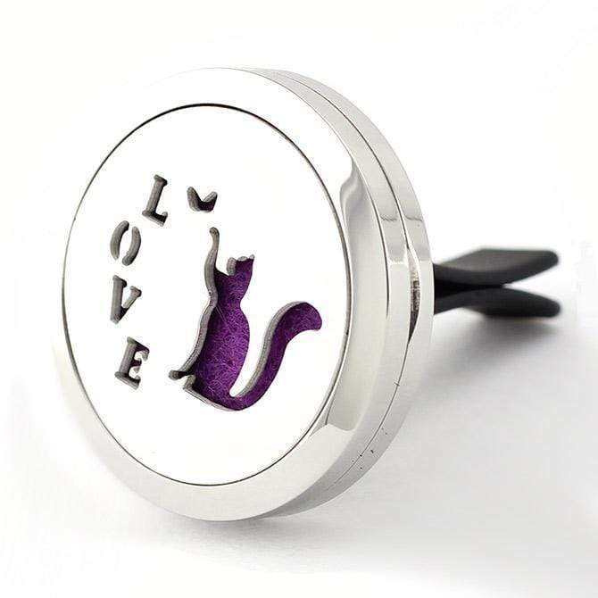PawZaar Home Decor Cat LOVE Aromatherapy Car Diffuser
