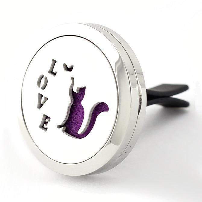 PawZaar Home Decor Cat LOVE Aromatherapy Car Diffuser