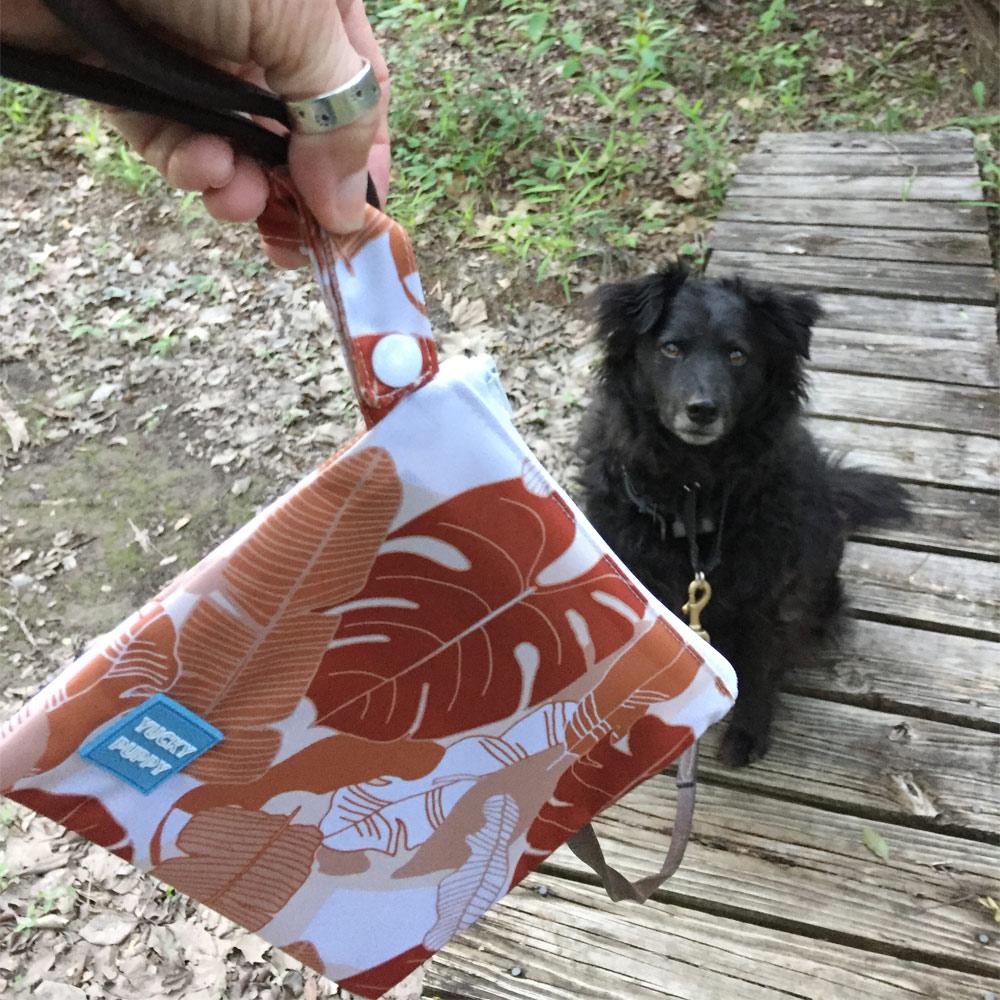 Yucky Puppy Bags and Purses Monstera + Banana YUCKY PUPPY Dog Poop Bag Holders (Set of 2 Bags)