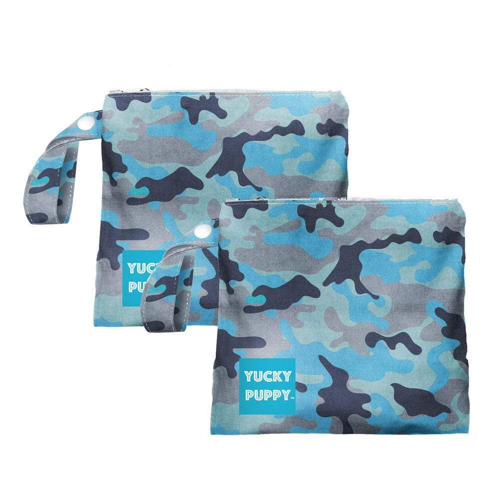 Yucky Puppy Blue Camo Dog Poop Bag Holders - FOUR COLORS (Set of 2)