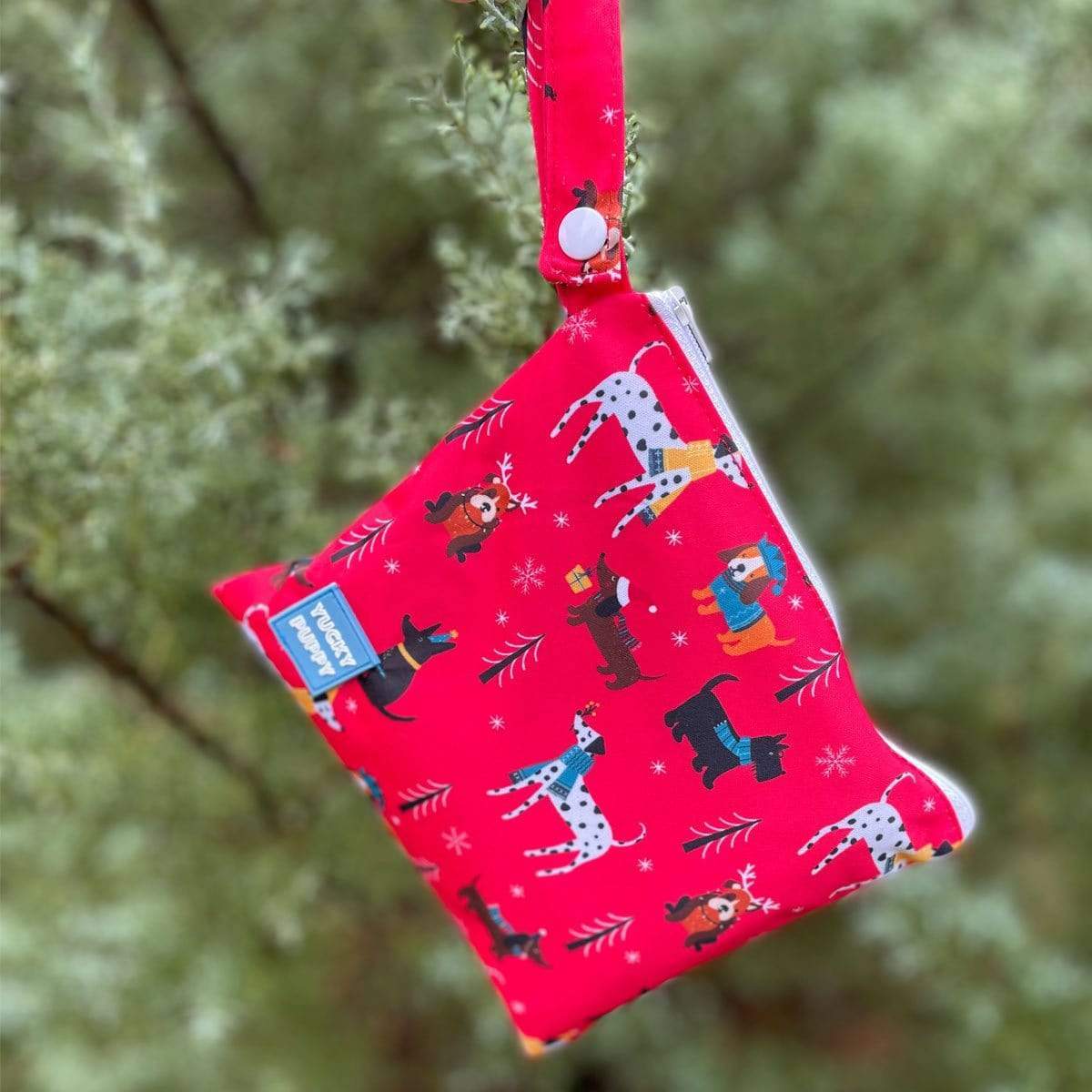 Yucky Puppy Pet Supplies STANDARD Yuletide YUCKY PUPPY Dog Poop Bag Holders (Set of 2 Bags)