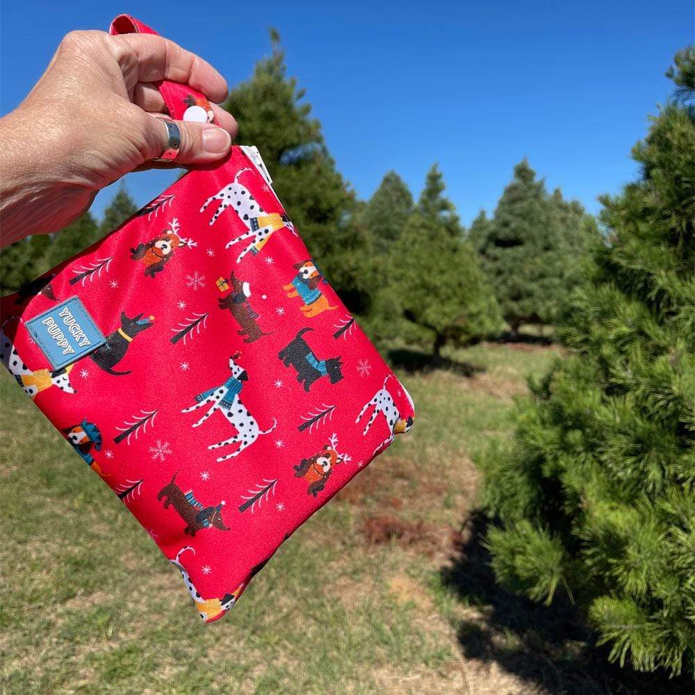 Yucky Puppy Pet Supplies STANDARD Yuletide YUCKY PUPPY Dog Poop Bag Holders (Set of 2 Bags)