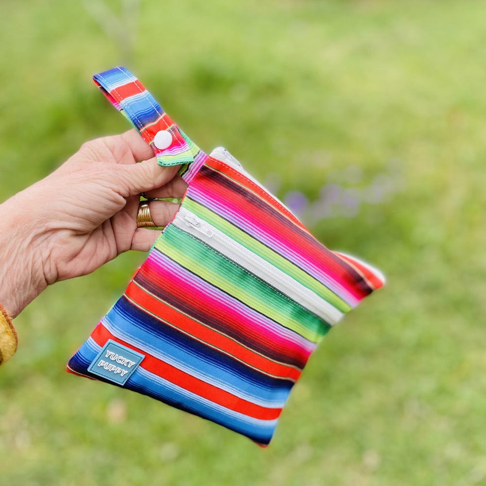 Yucky Puppy Pet Waste Bag Dispensers & Holders 2-Pocket Serape Poop Bag Holders (Set of 2)
