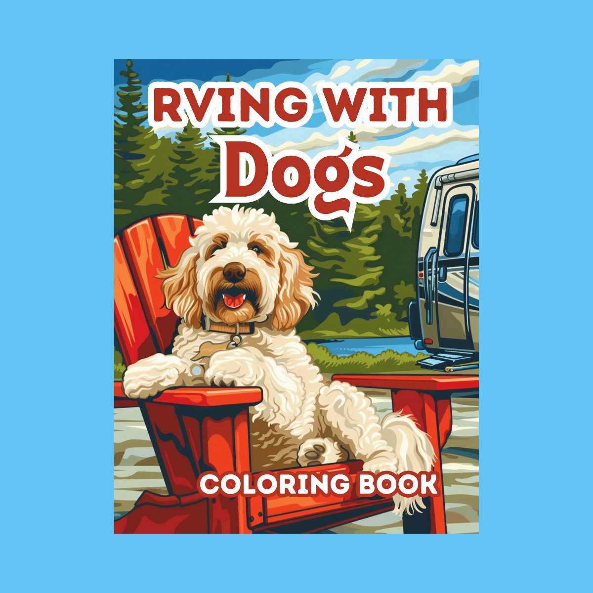 YUCKY PUPPY Digital Downloads PRINTABLE RVing with Dogs Coloring Book