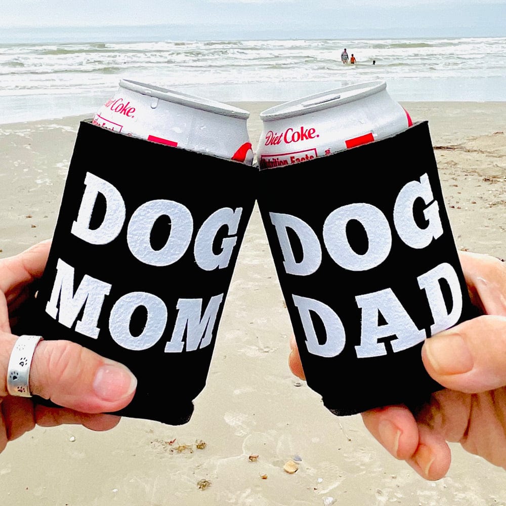 YUCKY PUPPY DOG MOM and DOG DAD Can Coolers (set of 2)