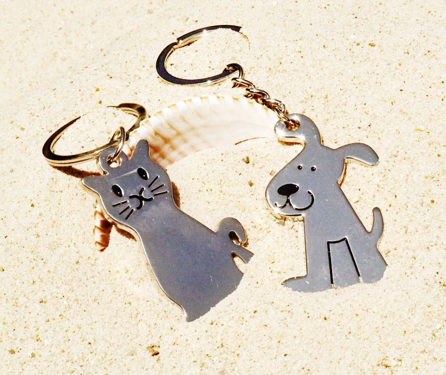 PawZaar Accessories Smiling Cat Key Ring