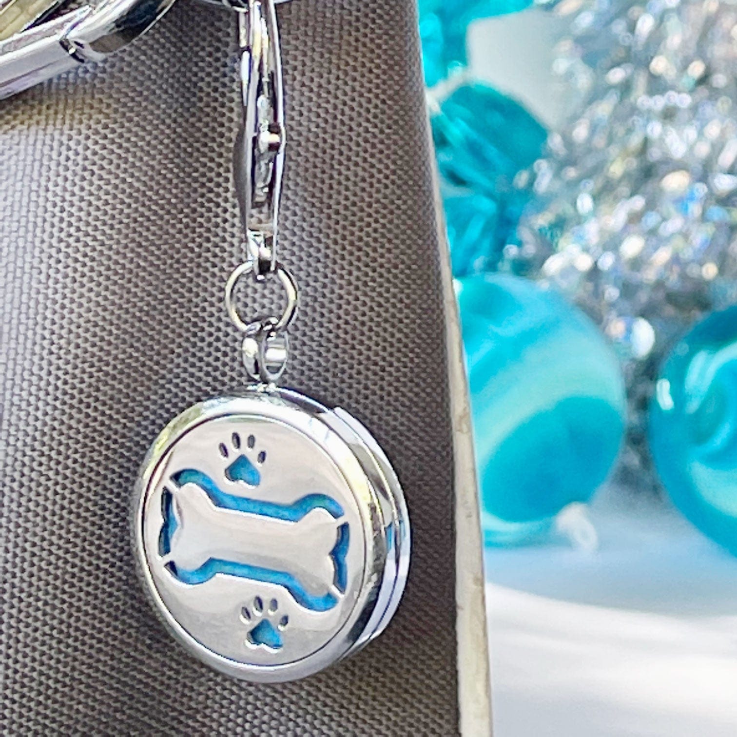 Yucky Puppy Accessories Dog Bone Aromatherapy Purse Locket or Key Ring