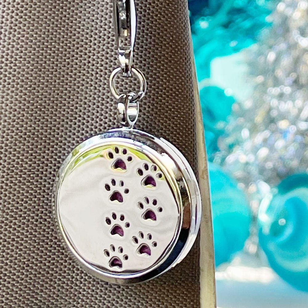 Yucky Puppy Accessories Paw Tracks Aromatherapy Purse Locket or Key Ring