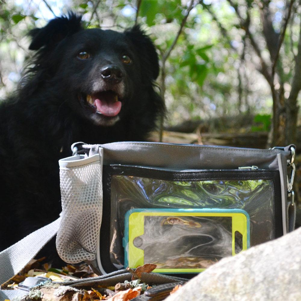 Crossbody YUCKY PUPPY Dog Walking Bag + Dog Treat Bag
