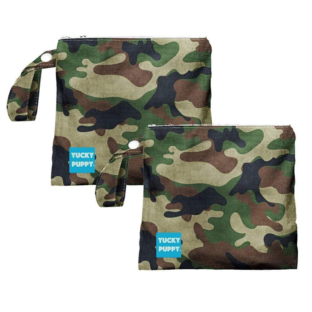 Yucky Puppy Camo Dog Poop Bag Holders - FOUR COLORS (Set of 2)