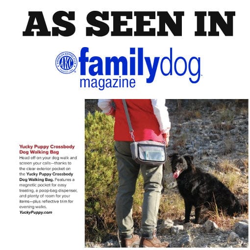 Crossbody YUCKY PUPPY Dog Walking Bag + Dog Treat Bag